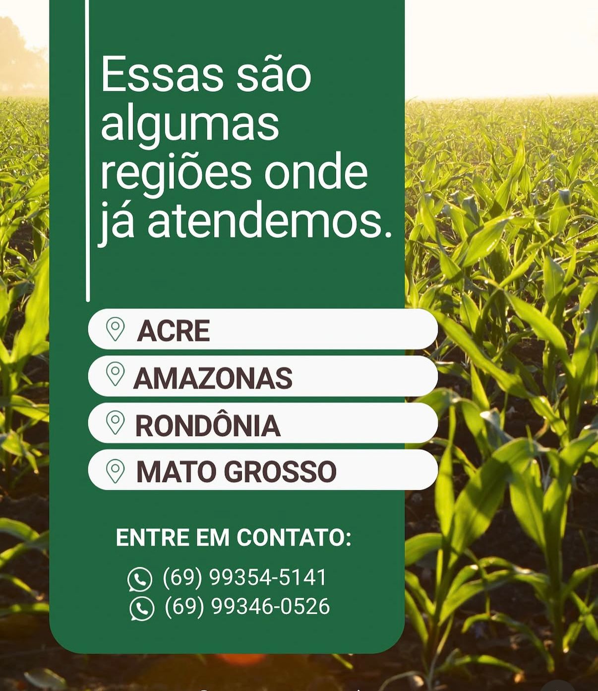 Regiões Atendidas